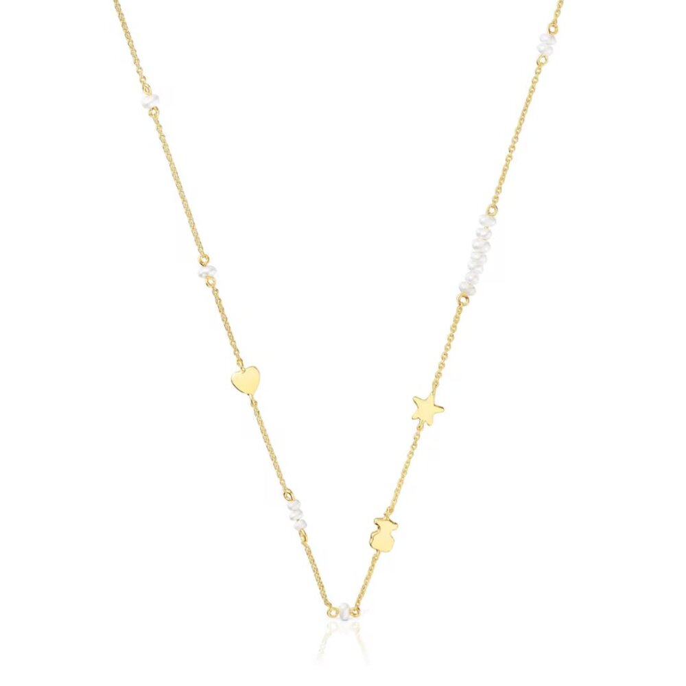 (SOLD)Tous Sweet Dolls Choker with motifs and cultured pearls